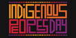 indigenous Peoples Day Lettering Design