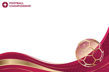 Wall Mural - Football World Cup 2022 Background Vector