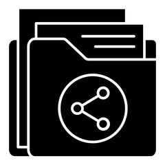 Poster - folder solid icon