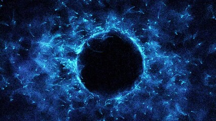 Wall Mural - Cosmic energy strings. Energy flows in the form of thin bright elements. Lines form structural fibers
