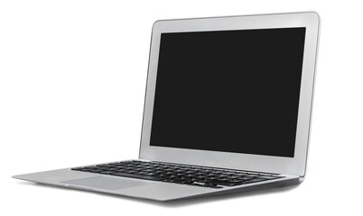 Laptop computer pc on white background