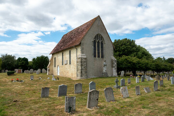 Wall Mural - view of St Wilfrid's Chapel at Church Norton West Sussex England