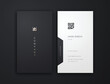© ctrl_space.stdio - business card, dark gold and white vertical card name, vertical luxury editable business card template