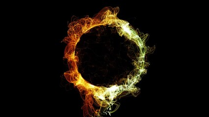 Wall Mural - Cosmic energy strings. Energy flows in the form of thin bright elements. Lines form structural fibers