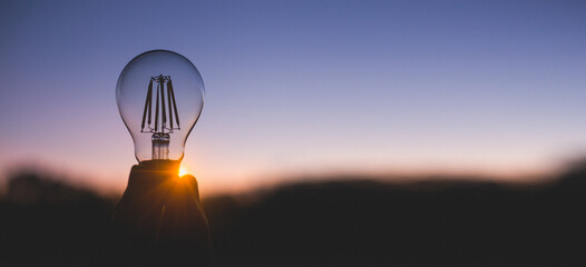 renewable energy concept for sustainable, resource and environment icons. electric power from nature