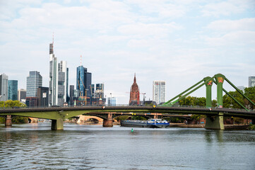 Wall Mural - Cityscape of Frankfurt downtown, Germany