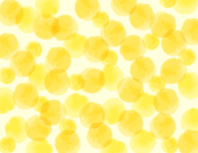 Watercolor Polka Dot Design. Yellow Wallpaper Material.