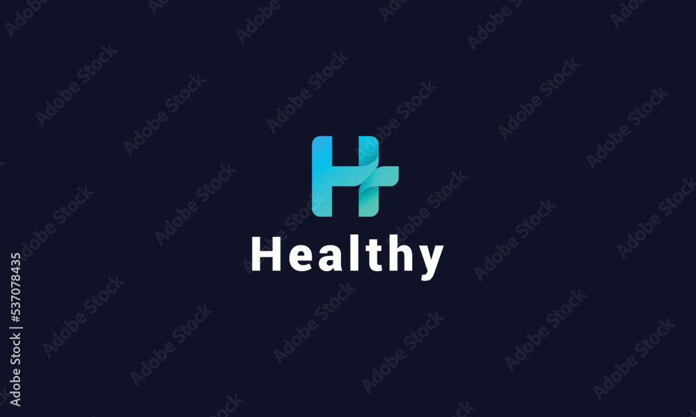 Letter H 3d medical treatment logo design Stock Vector | Adobe Stock