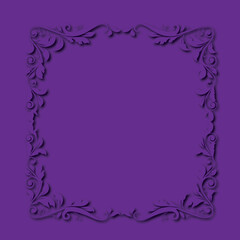 Frame, in the style of an ornament, Vector illustration eps 10, Art.