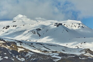 Sticker - Volcano Ice Cap Eyjafjallajokull in Iceland