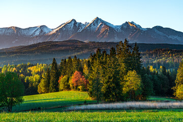 Fototapeta widok krajobraz góra tatry