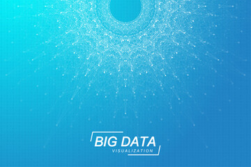 Digits abstract background with connected line and dots, web cover. Digital neural networks. Network and connection background for your presentation. Web graphic background. Vector illustration.