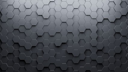 Wall Mural - Realistic abstract honeycomb background. 3d rendering.