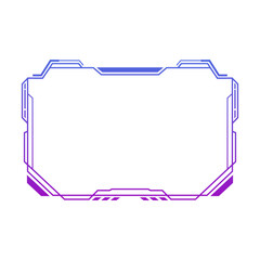 overlay streaming frame with gradient color design