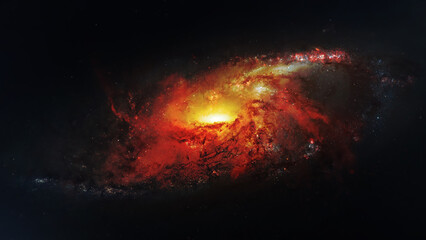 Fototapete - Nebula, Cosmic space and stars, cosmic abstract background.