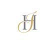 Letter H and I or J Logo Icon 001