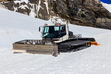 Snowcat, Machine For Snow Removal, Preparation Ski Trails, Snow Groomer