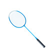 Badminton racket on transparent background with clipping paths
