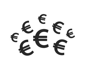 Wall Mural - Euro icon illustration
