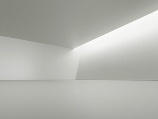 Fototapete - 3d render of abstract concrete architecture design. 