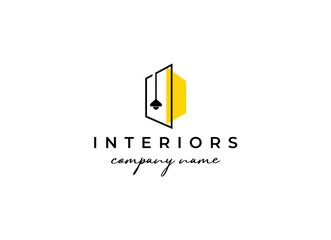 interior logo design inspiration symbol vector template