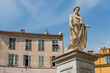Statue von Napoleon auf dem Place Foch in Ajaccio auf Korsika, Frankreich