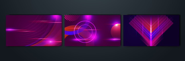 Modern abstract high-speed technology movement. Dynamic motion light trails with motion blur effect on dark background. Futuristic, technology pattern for banner or poster design.