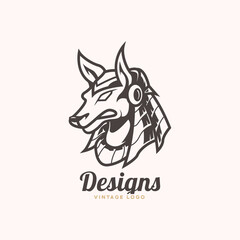 Wall Mural - anubis head logo inspiration. anubis character vector logo.