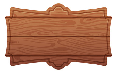 Wall Mural - vintage signboard. blank wooden panel in retro saloon style