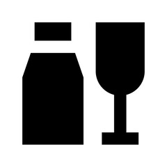 Sticker - Drink Flat Vector Icon