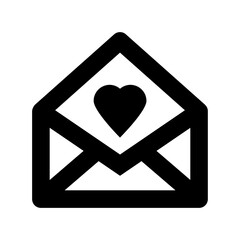 Poster - Love Letter Flat Vector Icon