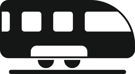 Poster - Speed train icon simple vector. City platform. Metro station