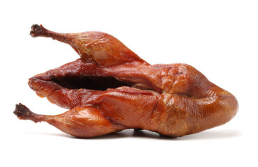 Canvas Print - Peking Duck, China's most famous dish on white background