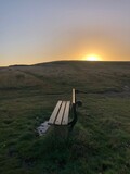 Fototapeta  - Sunrise over Baildon Moor, West Yorkshire