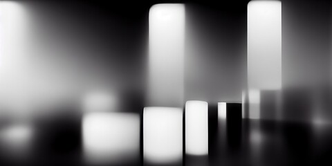 Wall Mural - colorless gradient background with blurred black stripes