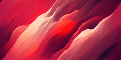 Wall Mural - Smooth texture with a blurring effect, soft red wavy liquid flow