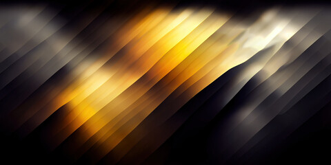 Wall Mural - diagonal highlight streaks on black and gold seamless texture