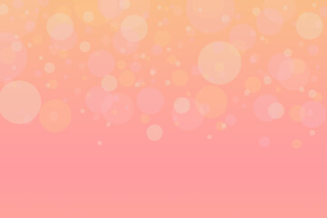 Wall Mural - pastel pink and yellow gradient background with bokeh lights and blank space