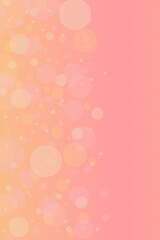 Wall Mural - pastel pink and yellow gradient background with bokeh lights and blank space