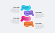 © graphixtstock - Business data visualization chart. infographic elements, diagram with four steps, options, parts or processes. Creative concept for infographic. Infographic business template for presentation
