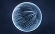 © Vink Fan - Digital sphere with glowing lines structure, 3d rendering.
