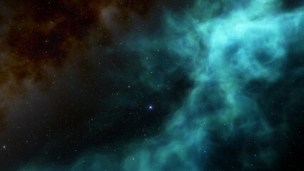 Wall Mural - Space nebula, for use with projects on science, research, and education. Illustration
