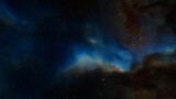 Fototapeta Kosmos - Space background with stardust and shining stars. Realistic cosmos and color nebula. Colorful galaxy. 3d illustration
