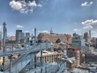 Blick über Manhattan, New York, von der Außentreppe des Whitney Museum of American Art