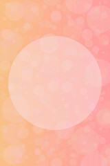 Wall Mural - pink and yellow bokeh lights background with frame and free space