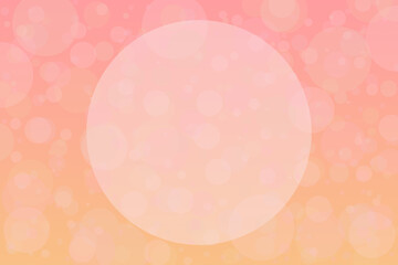 Wall Mural - pink and yellow bokeh lights background with frame and free space