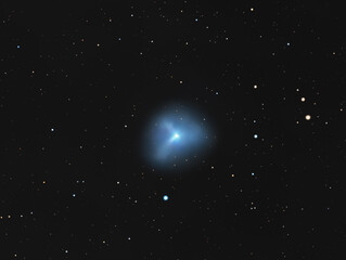 Wall Mural - blue comet among the stars