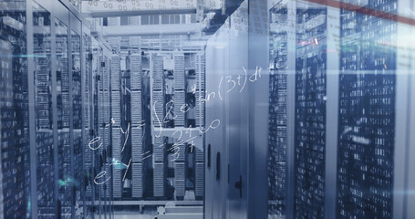 Poster - Image of data processing over server room