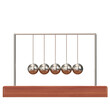 3d rendering illustration of a Newton's cradle