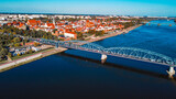 Fototapeta Most - Toruń most im Piłsudskiego i Zespoł Staromiejski